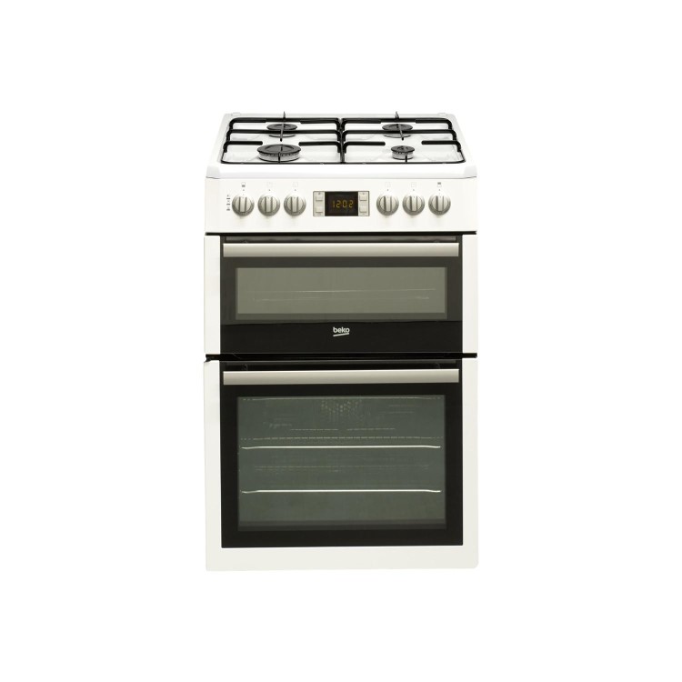 Beko BDVG675NTW 60cm Double Oven Gas Cooker - White
