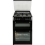 Beko BDVG697KP Double Oven 60cm Gas Cooker With Glass Lid Black