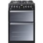 Beko BDVG697KP Double Oven 60cm Gas Cooker With Glass Lid Black