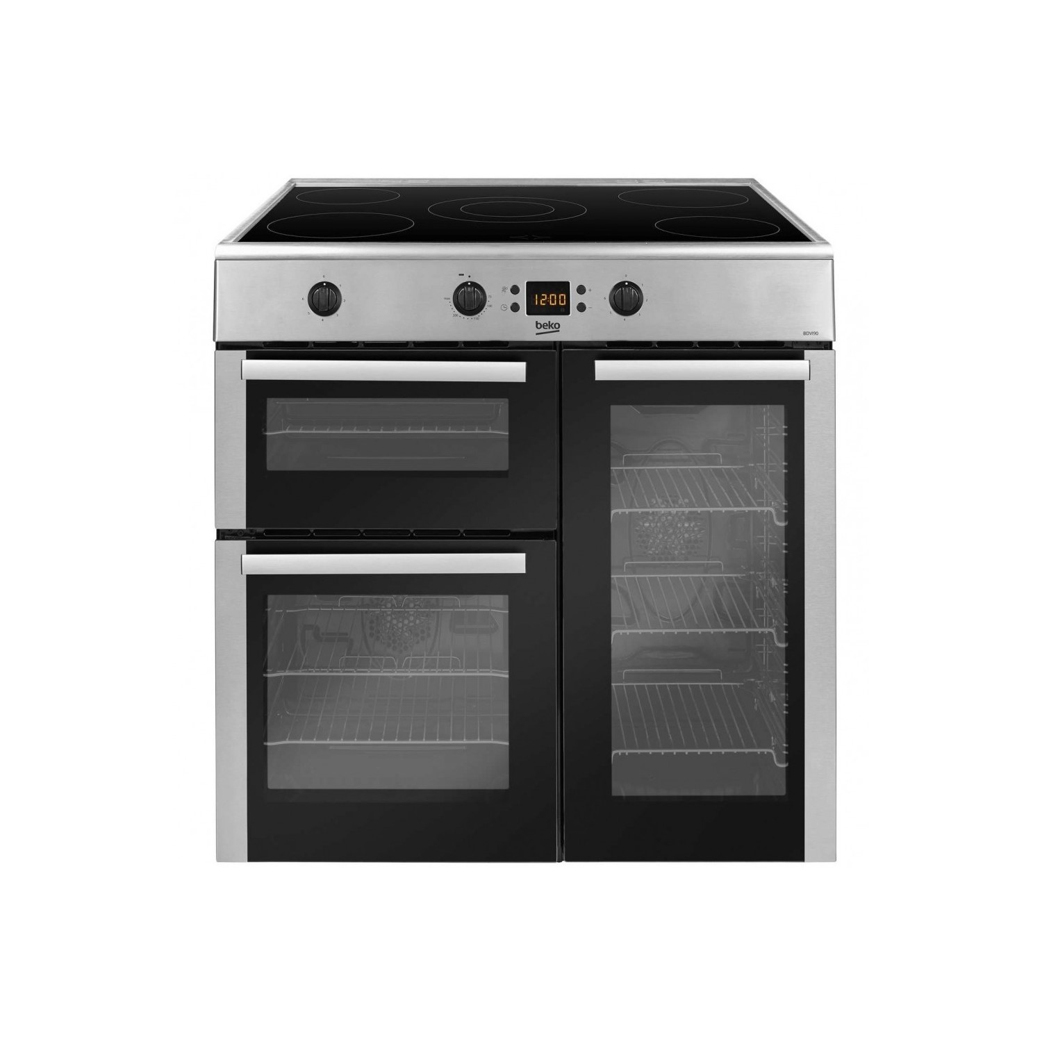 Beko BDVI90X 90cm Electric Range Cooker with Induction Hob