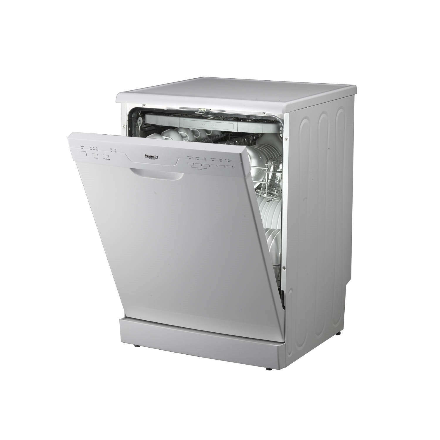 Baumatic BDWF65W 14 Place Freestanding Dishwasher White Appliances