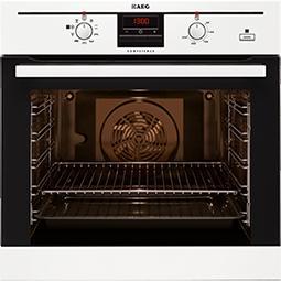 AEG BE300362KW COMPETENCE Electric Built-in Oven with SteamBake Function - White