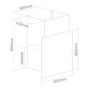 Baumatic BE605BGL Designer 60cm Chimney Hood