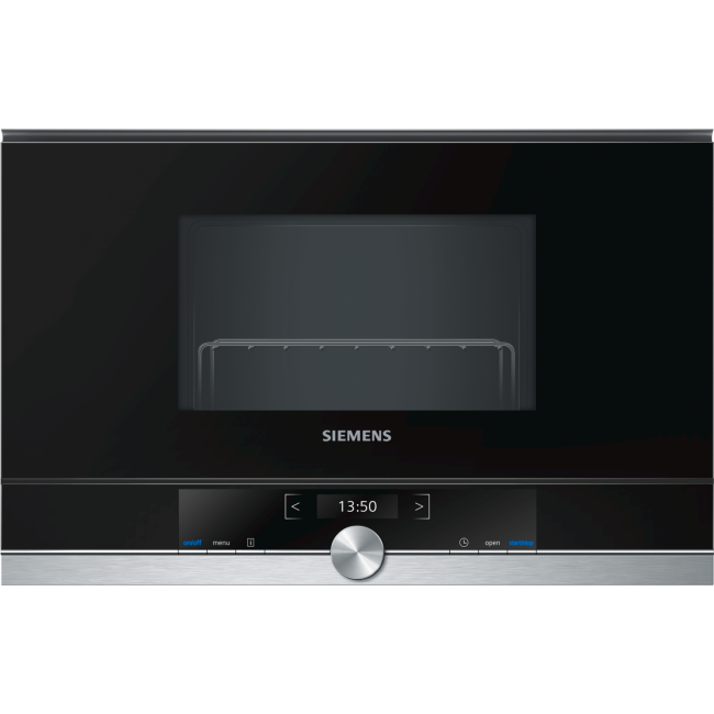 Refurbished Siemens iQ700 BE634LGS1B Built In 21L with Grill 900W Microwave Stainless Steel
