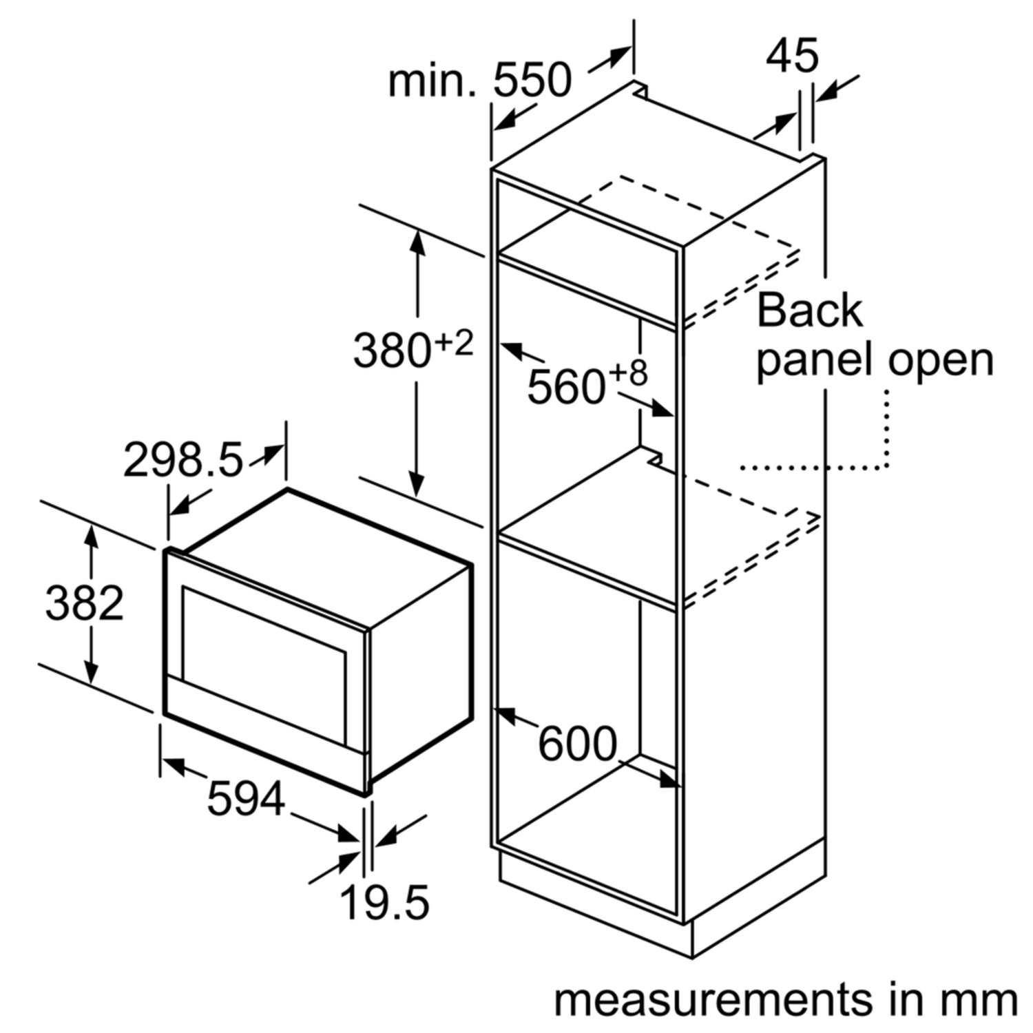 Siemens BE634LGS1B iQ700 Built In Microwave with Grill Stainless
