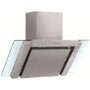 Baumatic BE900GL Angled Stainless Steel And Glass 90cm Wide Chimney Cooker Hood