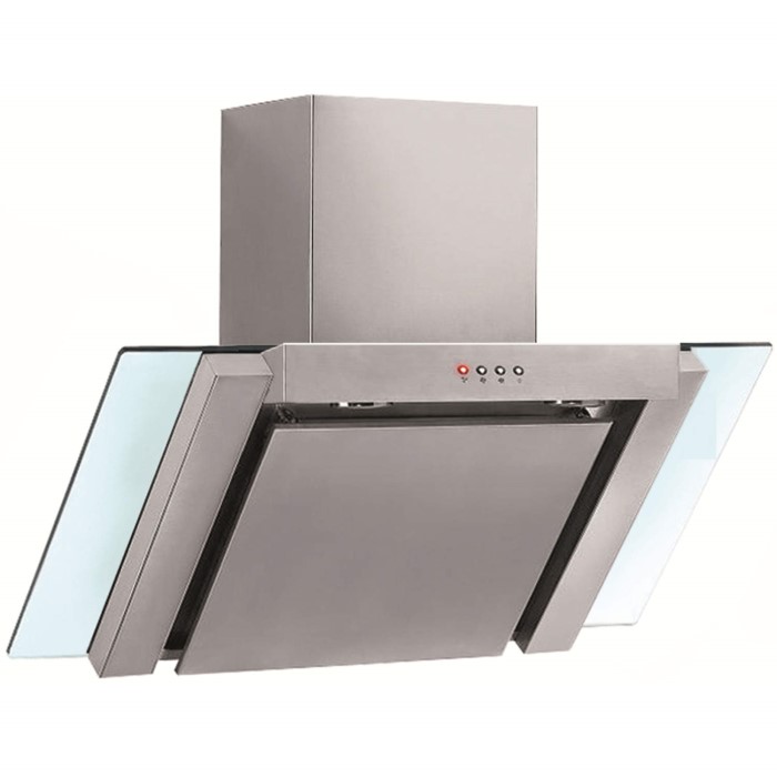 angled glass cooker hood 90cm