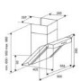 GRADE A2  - Baumatic BE900GL Angled Stainless Steel And Glass 90cm Wide Chimney Cooker Hood