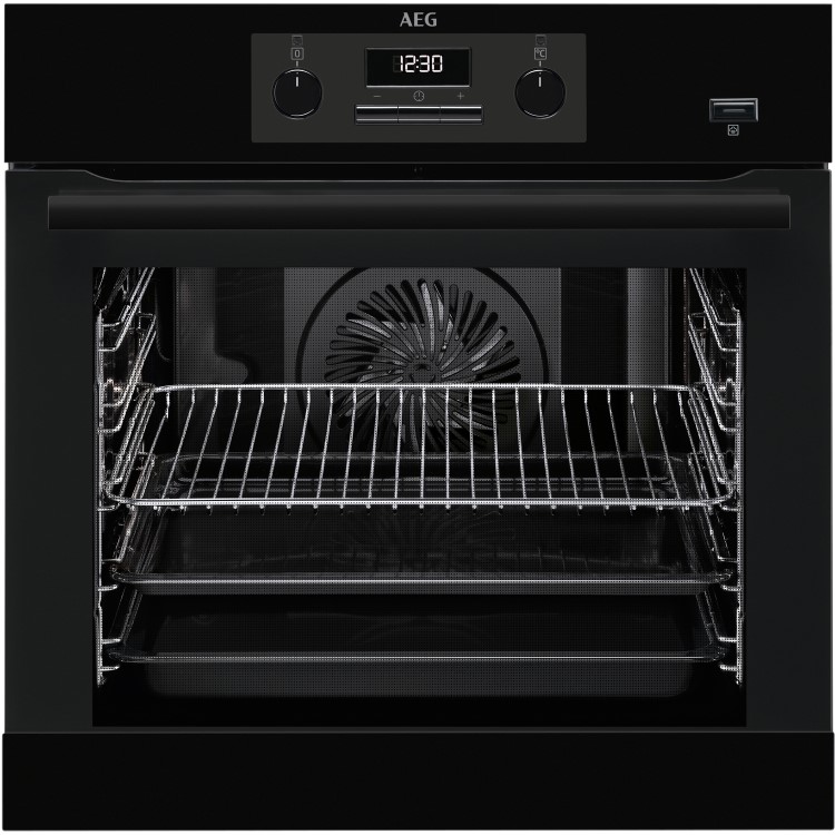 GRADE A1 - AEG BEB351010B SteamBake Multifunction Single Oven Black