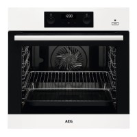 AEG 6000 SteamBake Electric Single Oven - White