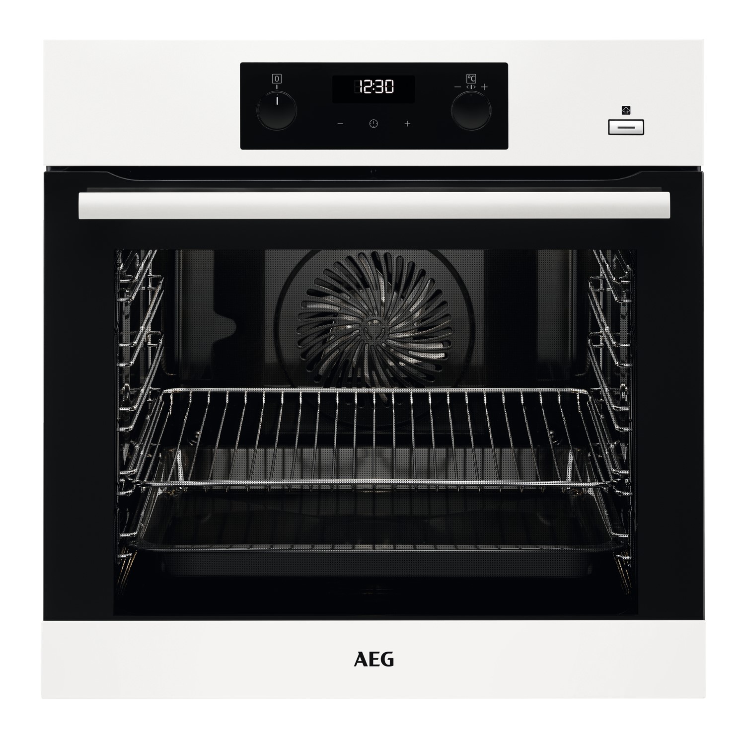 AEG 71L Electric SteamBake Single Oven - White