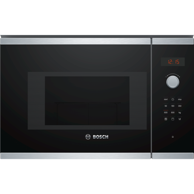 GRADE A1 - Bosch BEL523MS0B Serie 4 800W 20L Built-in Microwave Oven with Grill - Stainless Steel