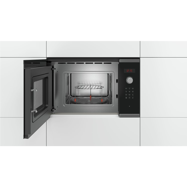 Bosch Serie 4 Built In Microwave Oven with Grill - Stainless Steel