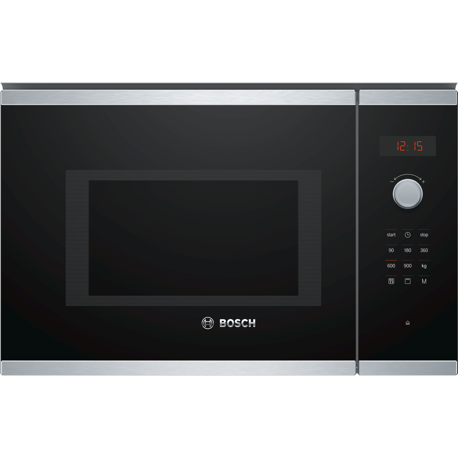 Bosch Serie 4 25L 900W Built-in Microwave with Grill - Stainless Steel