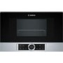 Refurbished Bosch BEL634GS1B Serie 8 21L 900W Built-in Microwave with Grill Stainless Steel