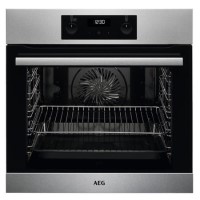 AEG BES255011M 71L Electric SteamBake Single Oven - Stainless Steel