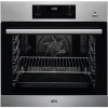 Refurbished AEG BES355010M 60cm Single Built In Electric Oven With SteamBake Antifingerprint Stainless Steel