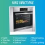 Refurbished AEG 6000 BES355010M 60cm Single Built In Electric Oven Stainless Steel