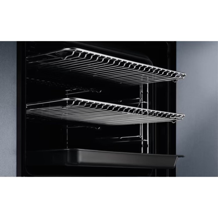 AEG 3000 Series BEX535A61B Air Fry Electric Single Oven - Black