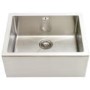 Astracast BEXBHOMEPK5 Belfast Single Bowl Ceramic Sink in White with Brushed Steel Accessories