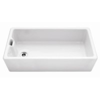 Astracast BEXBHOMEPK Belfast Single Bowl Ceramic Sink in White with Stainless Steel Accessories