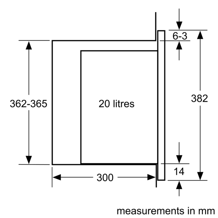 GRADE A2 - Siemens BF525LMS0B iQ500 20L Built In Microwave Oven For a 60cm Slim Depth Cabinet - Stainless Steel