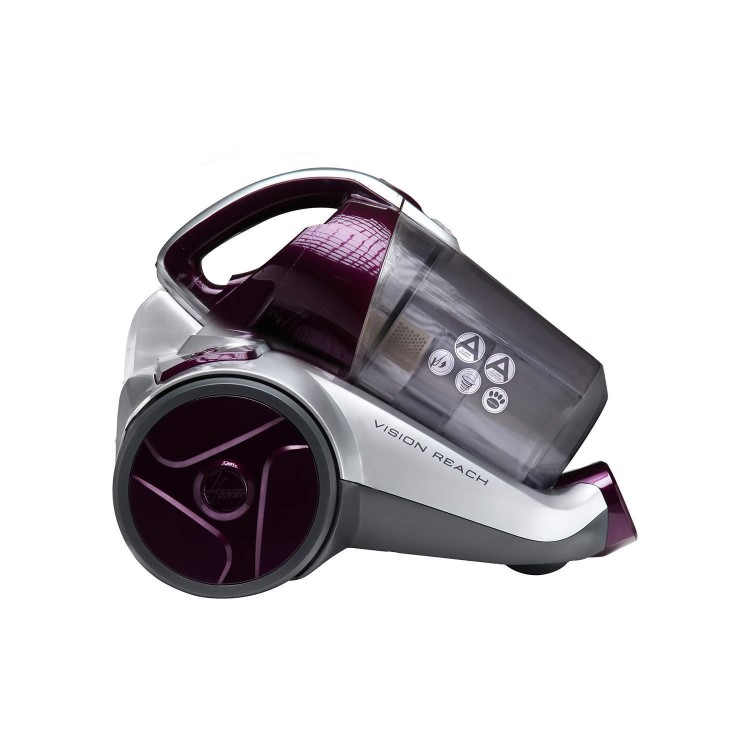 Hoover BF70_VS01002 Vision Reach 700W Bagless Pets Cylinder Vacuum Cleaner Silver & Purple