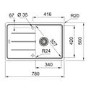 Franke Basis Granite Inset Kitchen Sink - Matt Black