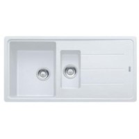 1.5 Bowl Inset White Composite Kitchen Sink with Reversible Drainer - Franke 1.5 Bowl Inset White Composite Kitchen Sink with Reversible Drainer - Franke