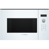 Refurbished Bosch Serie 4 BFL523MW0B Built In 20L 800W Microwave Oven White