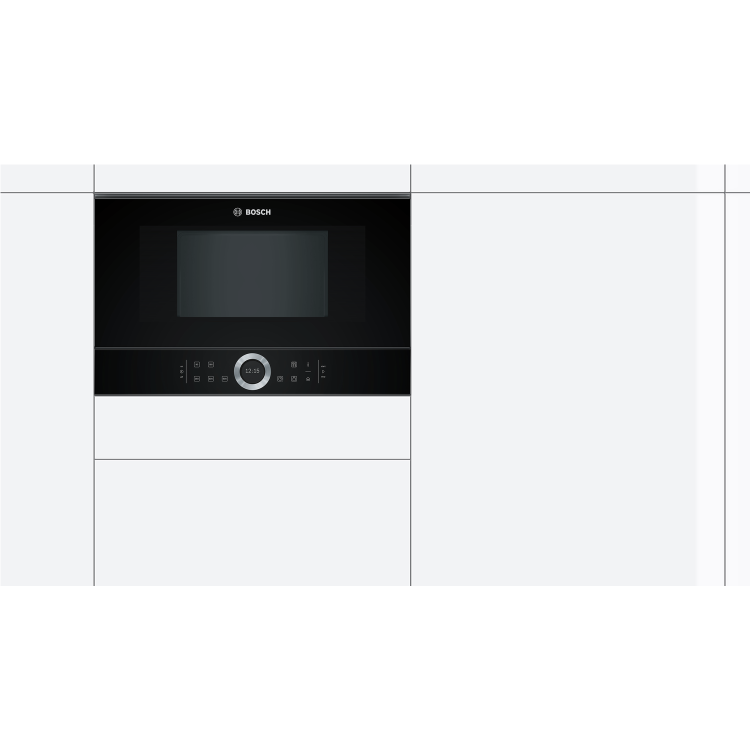 Bosch Series 8 21L 900W Built-in Microwave - Black