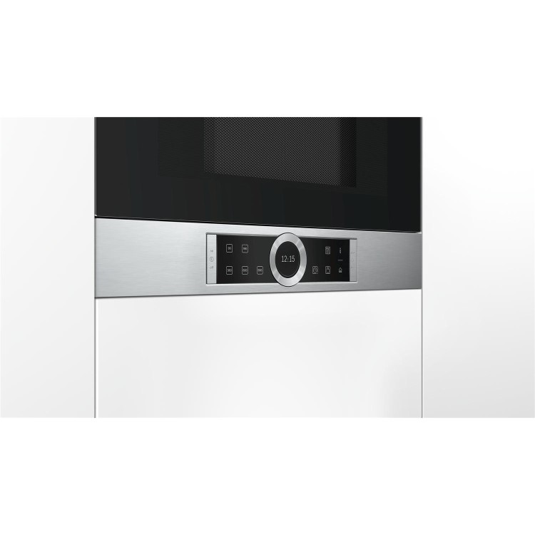 Bosch Series 8 21L 900W Built-in Microwave - Stainless Steel