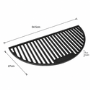 Boss Grill Half Moon Cast Iron Grate for eiqkingegg