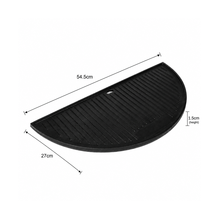 Boss Grill Half Moon Cast Iron Griddle for eiqkingegg