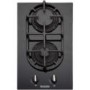 Baumatic BGG32 30cm Two Burner Domino Gas-on-glass Hob Black