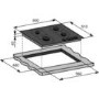 Baumatic BGG60 Four Burner Gas-on-glass Hob - Black