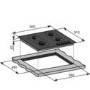 Baumatic BGG64 Four Burner Gas-on-glass Hob With Wok Burner Black