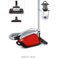 Bosch BGS5PET2GB GS-50 Power Animal Cylinder Vacuum Cleaner Silver Metallic Tornado Red