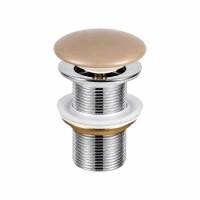Matt Beige Click Clack Unslotted Basin Waste - Better Bathrooms
