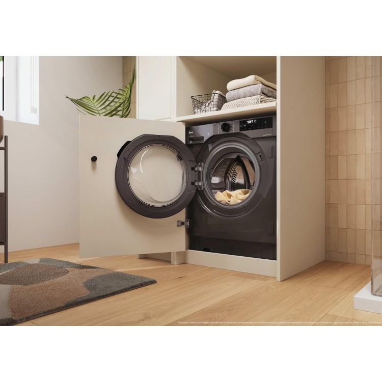 Hoover H-Wash & Dry 400 Pro 9kg Wash 6kg Dry 1600rpm Integrated Washer Dryer - Graphite