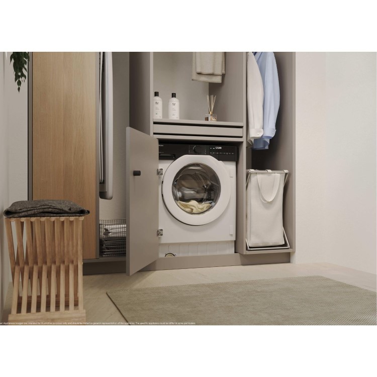 Haier Series 6 9kg Wash 6kg Dry 1600rpm Integrated Washer Dryer - White