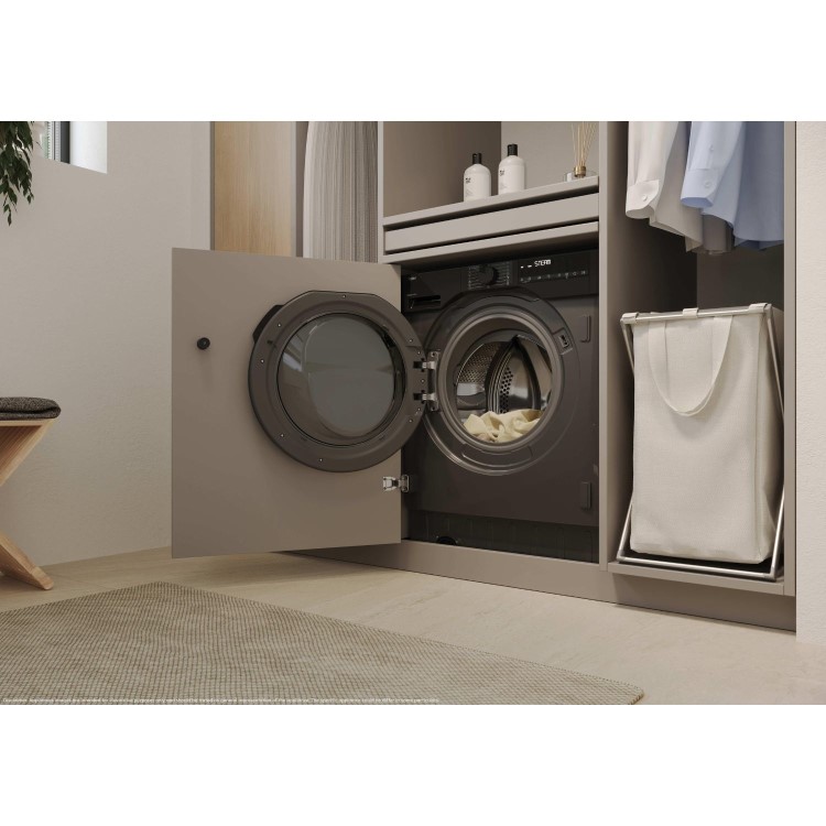 Haier Series 6 9kg Wash 6kg Dry 1600rpm Integrated Washer Dryer - Graphite