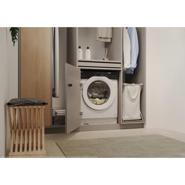 Haier Series 6 9kg 1600rpm Integrated Washing Machine - White