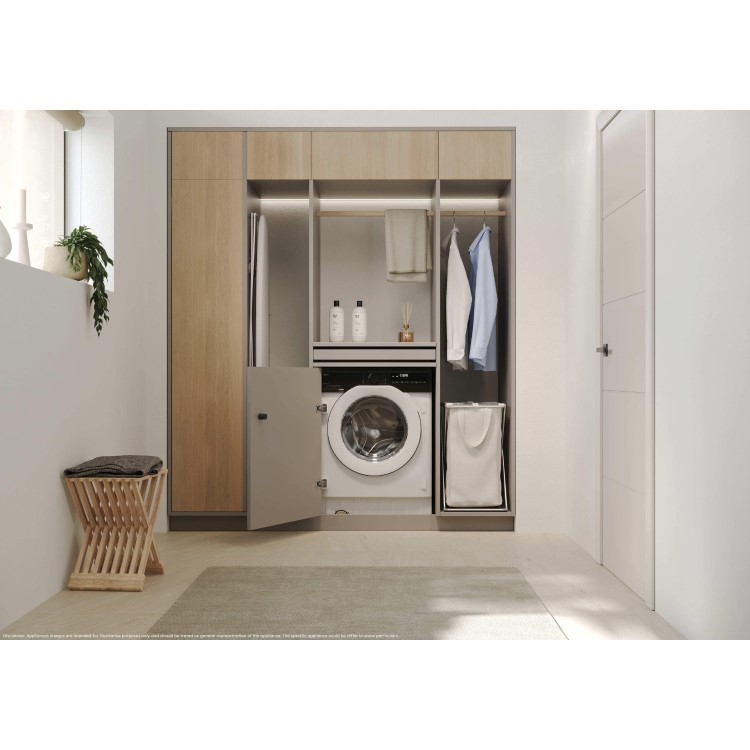 Haier Series 6 9kg 1600rpm Integrated Washing Machine - White