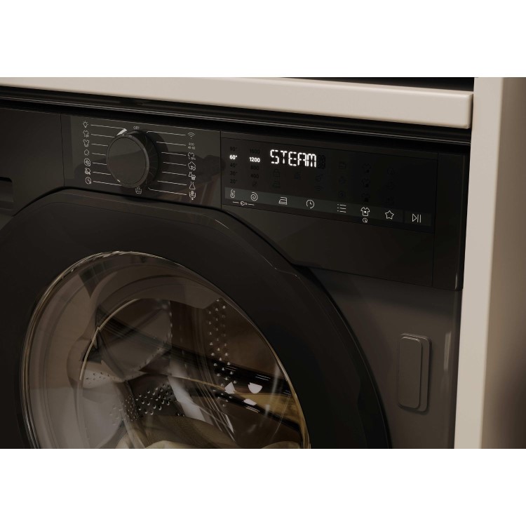 Haier Series 6 9kg 1600rpm Integrated Washing Machine - Graphite