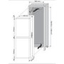 Hoover 233 Litre  50/50 Integrated Fridge Freezer - White