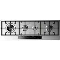 Baumatic BHG112SS Premium-line Slimline Four burner 112cm Gas Hob Stainless Steel