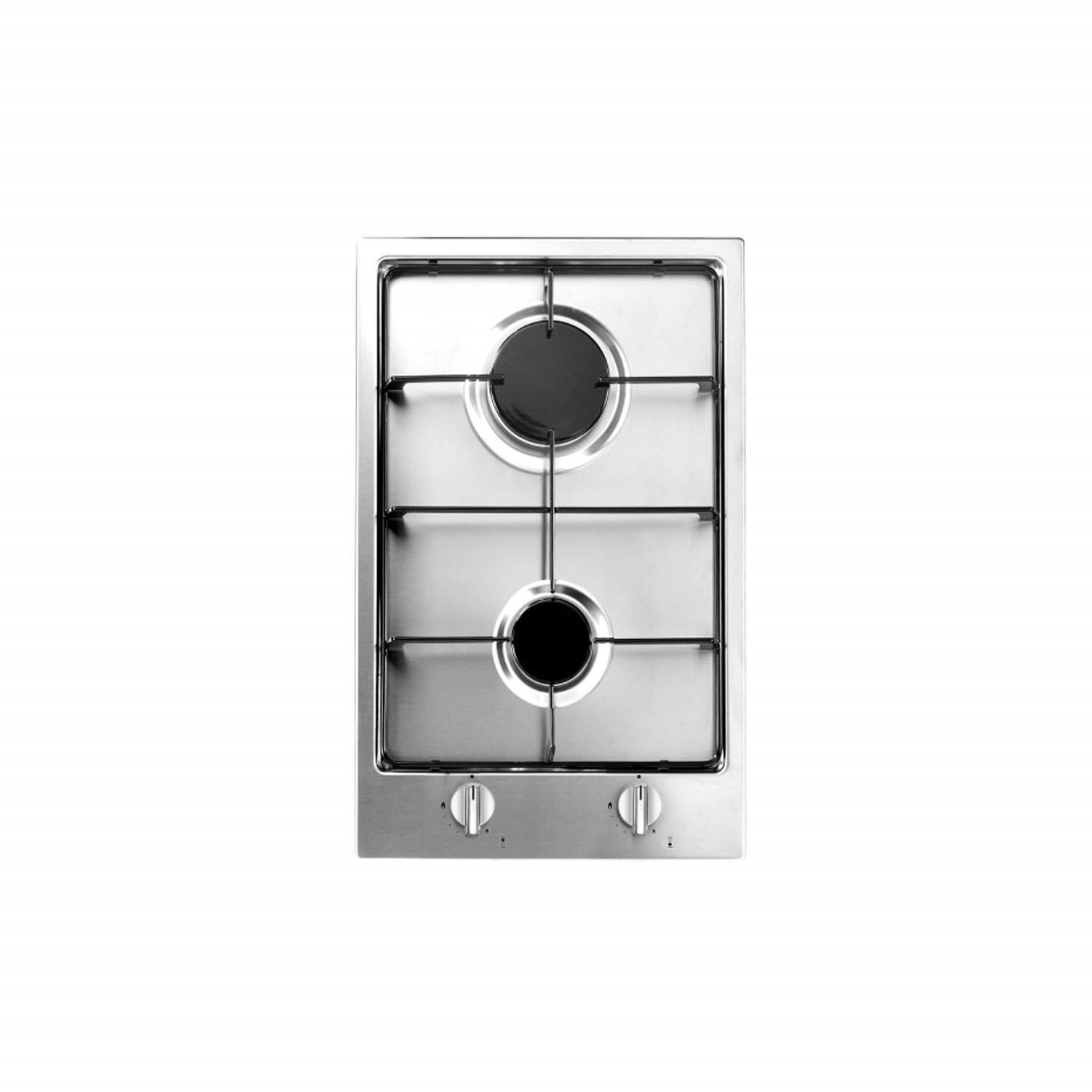 Baumatic BHG300.5SS 29cm Two Burner Domino Gas Hob Stainless Steel