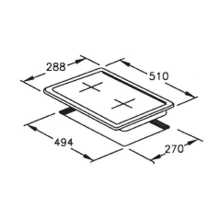 Baumatic BHG300.5SS 29cm Two Burner Domino Gas Hob Stainless Steel