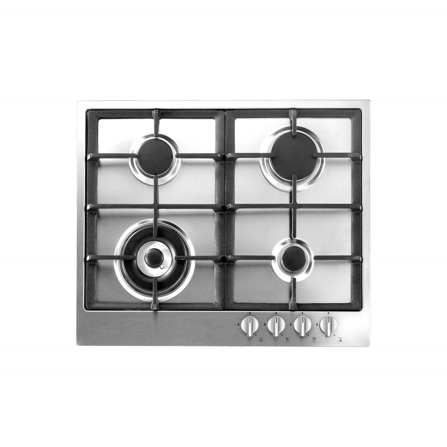 Baumatic Bhg610 5ss 60cm Four Burner Gas Hob Stainless Steel